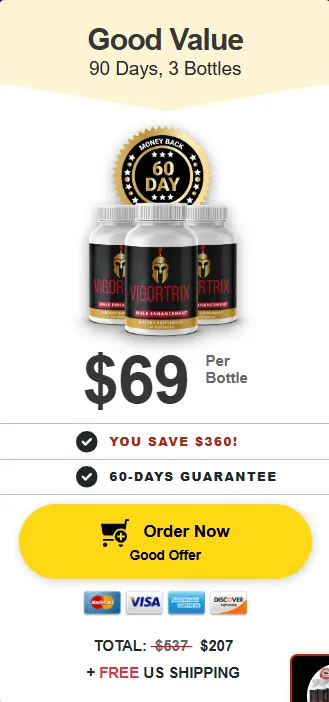 Vigortrix three bottles order