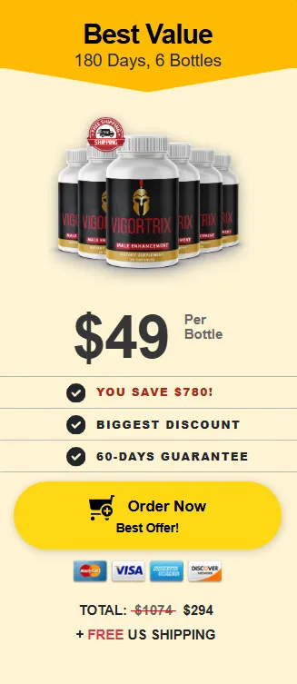 Vigortrix 6 bottles
